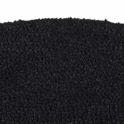 Zerbino Nero Mezzo Rotondo 60x90 cm Fibra di Cocco