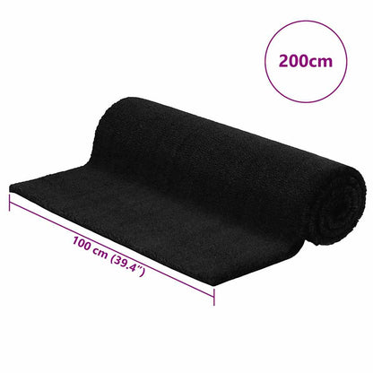 Zerbino Nero 100x200 cm in Fibra di Cocco | homemem39