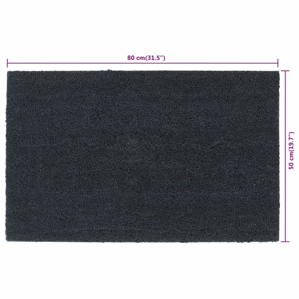 Zerbino Grigio Scuro 50x80 cm Fibra di Cocco | homemem39
