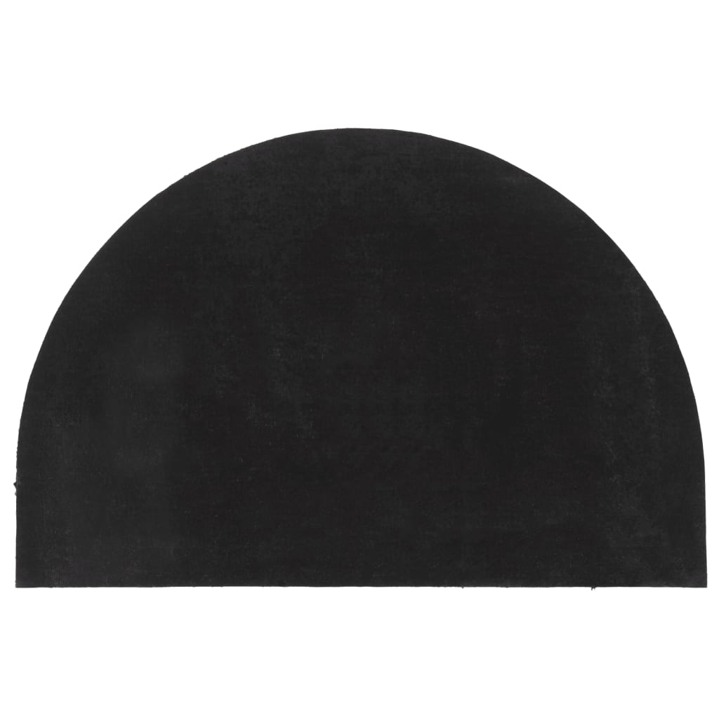 Zerbino Grigio Scuro Mezzo Rotondo 60x90 cm Fibra di Cocco | homemem39