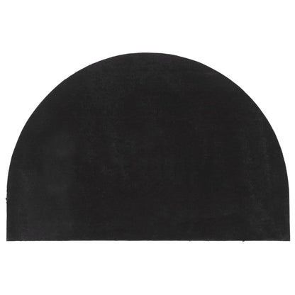 Zerbino Grigio Scuro Mezzo Rotondo 60x90 cm Fibra di Cocco | homemem39
