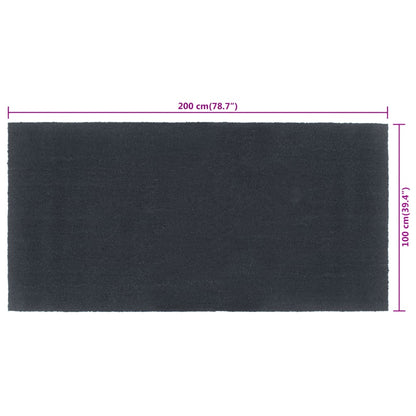 Zerbino Grigio Scuro 100x200 cm Fibra di Cocco | homemem39