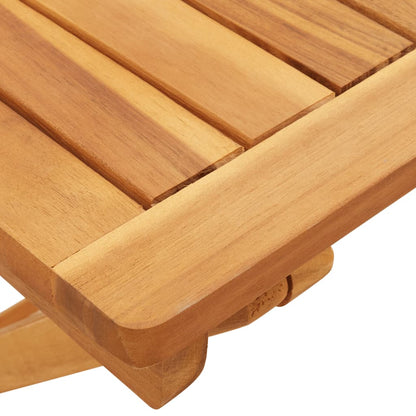 Tavolo da Giardino Pieghevole 50x50x50 cm Legno Massello Acacia