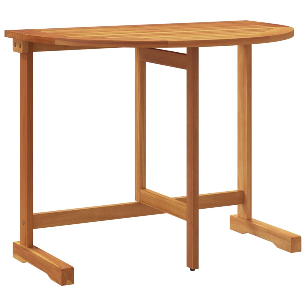 Folding Balcony Table 90x60x72 cm Solid Acacia Wood