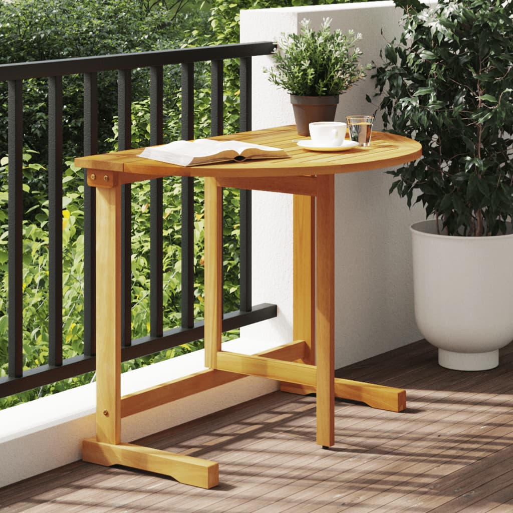 Folding Balcony Table 90x60x72 cm Solid Acacia Wood