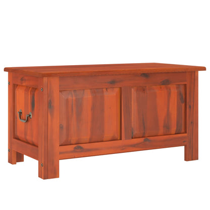 Cassapanca con Coperchio Marrone in Legno Massello di Acacia - homemem39