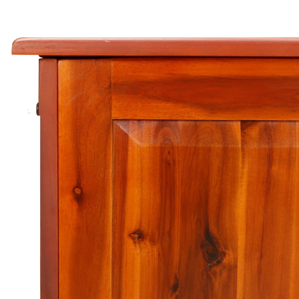 Cassapanca con Coperchio Marrone in Legno Massello di Acacia - homemem39