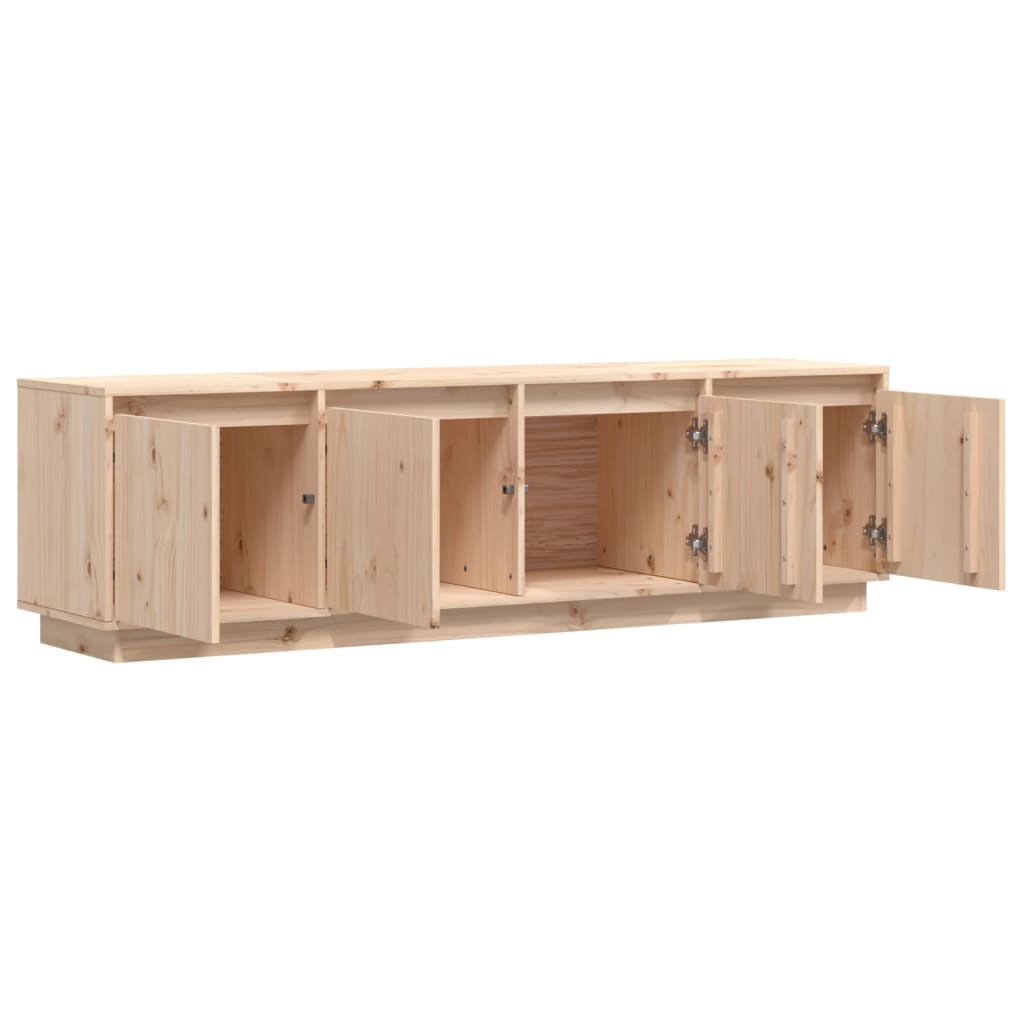 TV Cabinet 156x37x45 cm in Solid Pine Wood