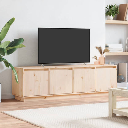 TV Cabinet 156x37x45 cm in Solid Pine Wood