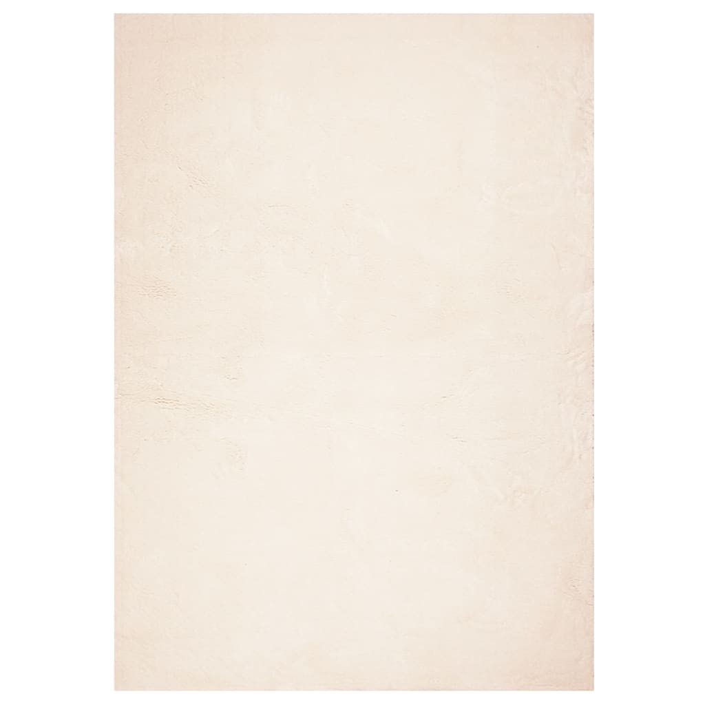 Tappeto a Pelo Corto HUARTE Morbido e Lavabile Beige 240x340 cm