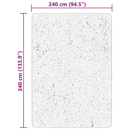 Tappeto a Pelo Corto HUARTE Morbido e Lavabile Beige 240x340 cm