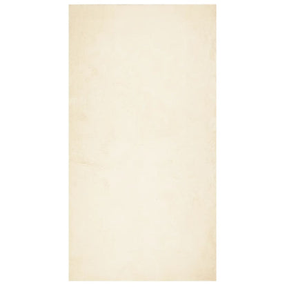 Tappeto a Pelo Corto HUARTE Morbido e Lavabile Crema 80x150 cm | homemem39
