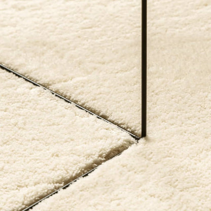 Tappeto a Pelo Corto HUARTE Morbido e Lavabile Crema 80x150 cm | homemem39