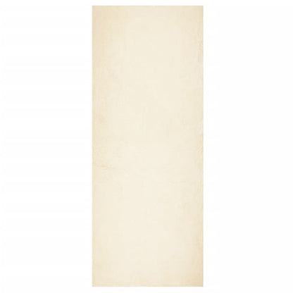 Tappeto a Pelo Corto HUARTE Morbido e Lavabile Crema 80x200 cm | homemem39