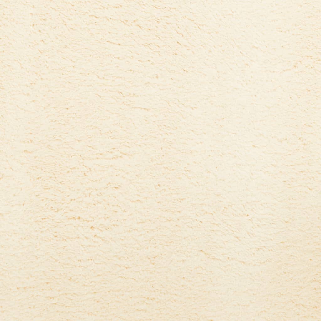 Tappeto a Pelo Corto HUARTE Morbido e Lavabile Crema 100x200 cm