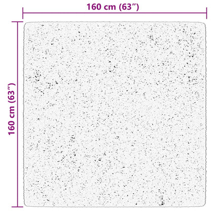 Tappeto a Pelo Corto HUARTE Morbido e Lavabile Crema 160x160 cm | homemem39