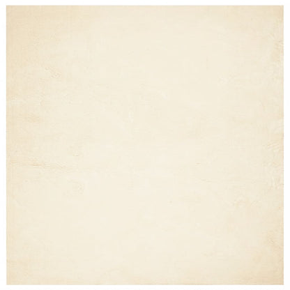Tappeto a Pelo Corto HUARTE Morbido e Lavabile Crema 240x240 cm
