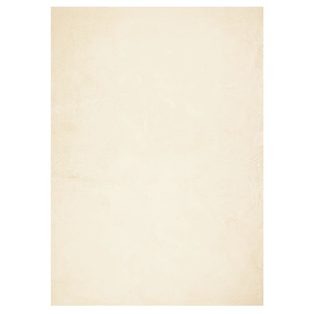 Tappeto a Pelo Corto HUARTE Morbido e Lavabile Crema 240x340 cm