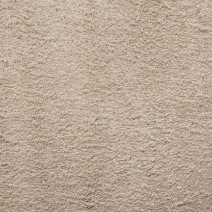 Tappeto a Pelo Corto HUARTE Morbido e Lavabile Sabbia 80x200 cm