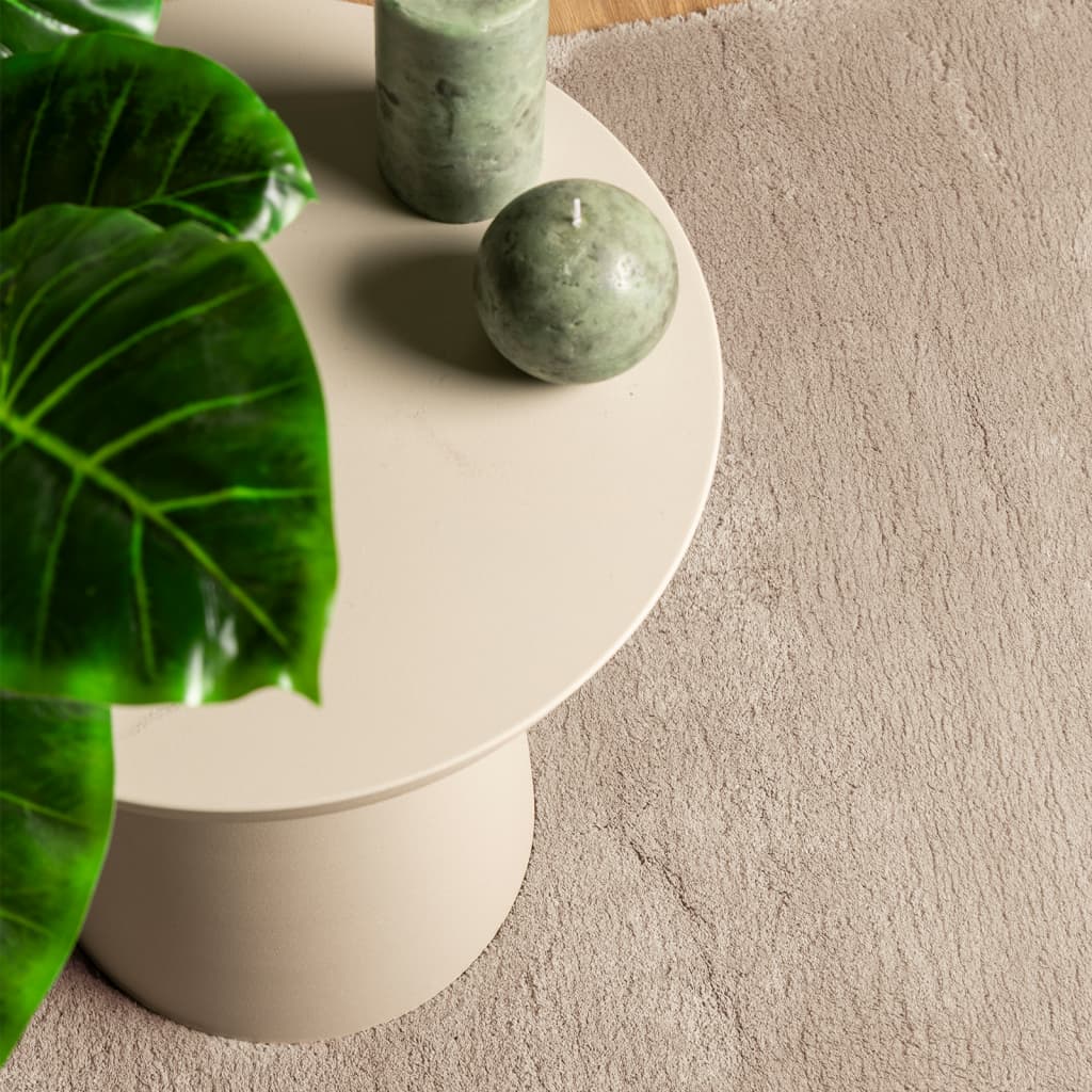 Tappeto a Pelo Corto HUARTE Morbido e Lavabile Sabbia 100x200cm