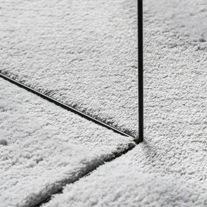 Tappeto a Pelo Corto HUARTE Morbido e Lavabile Grigio 160x160cm | homemem39