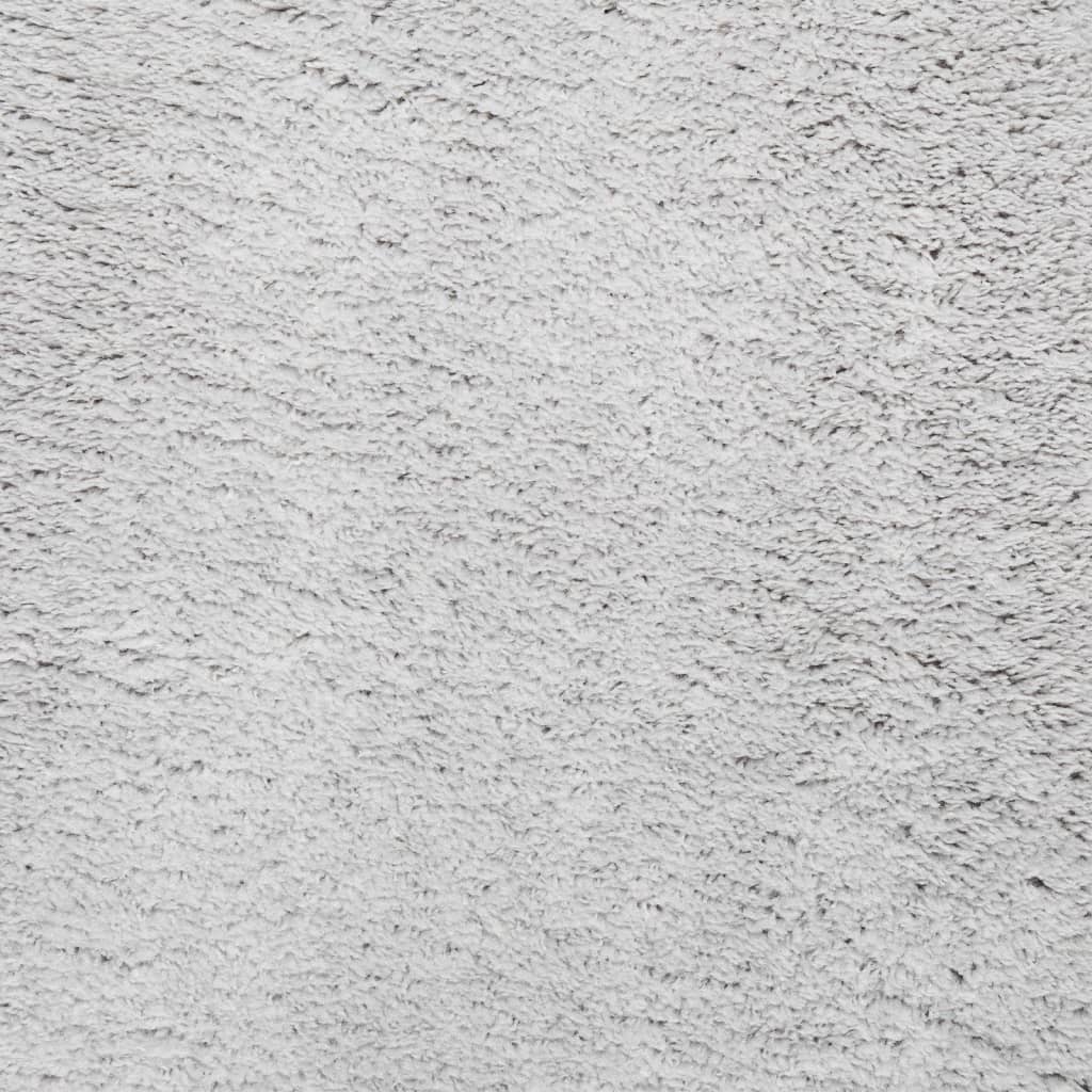 Tappeto a Pelo Corto HUARTE Morbido e Lavabile Grigio 160x160cm | homemem39