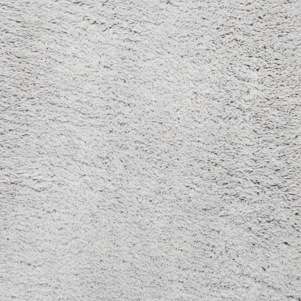 Tappeto a Pelo Corto HUARTE Morbido e Lavabile Grigio 160x230cm