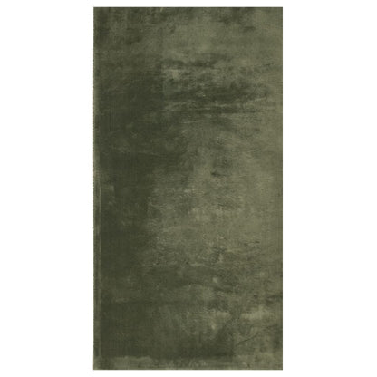 Tappeto Pelo Corto HUARTE Morbido Lavabile Verde Bosco 80x150cm