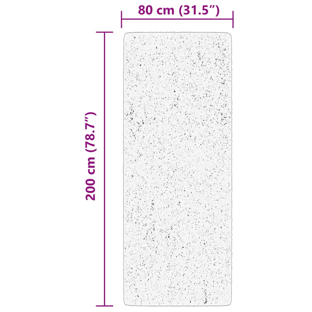 Tappeto Pelo Corto HUARTE Morbido Lavabile Verde Bosco 80x200cm