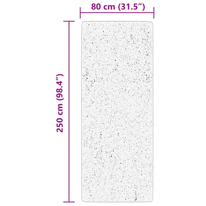 Tappeto Pelo Corto HUARTE Morbido Lavabile Verde Bosco 80x250cm