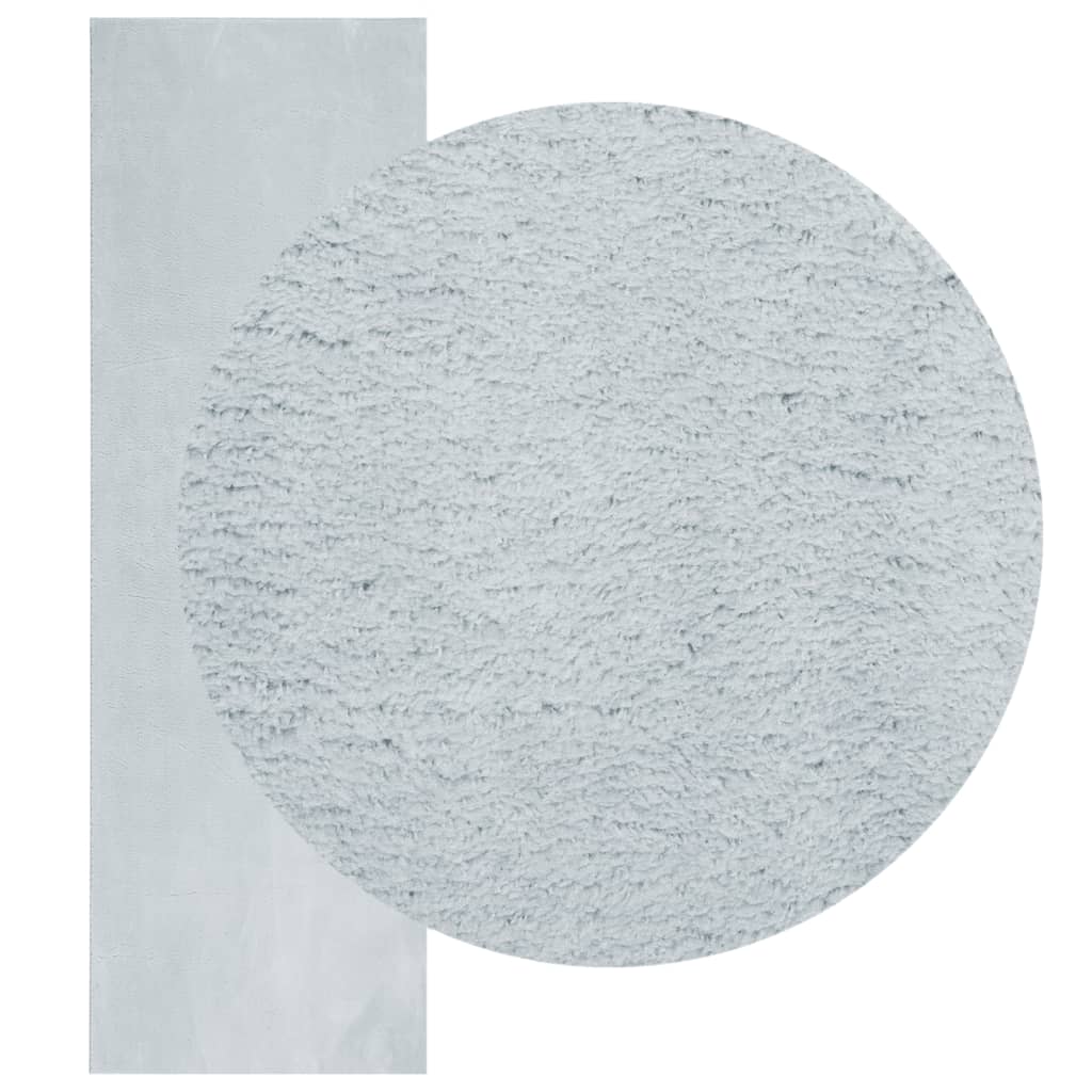 Tappeto a Pelo Corto HUARTE Morbido e Lavabile Blu 80x250 cm - homemem39