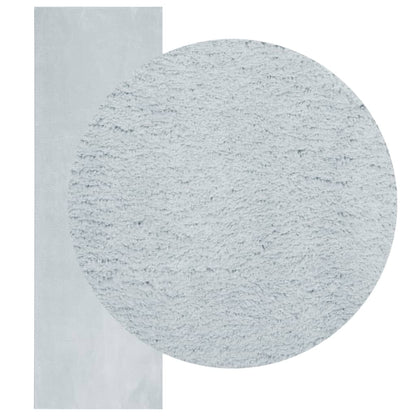 Tappeto a Pelo Corto HUARTE Morbido e Lavabile Blu 80x250 cm - homemem39