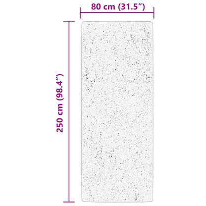 Tappeto a Pelo Corto HUARTE Morbido e Lavabile Blu 80x250 cm - homemem39