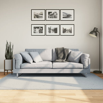 Tappeto a Pelo Corto HUARTE Morbido e Lavabile Blu 140x200 cm - homemem39