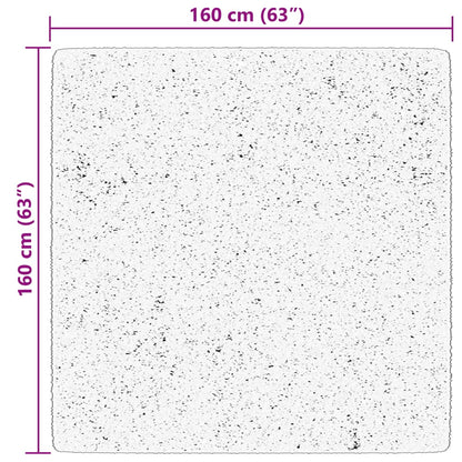 Tappeto a Pelo Corto HUARTE Morbido e Lavabile Blu 160x160 cm - homemem39