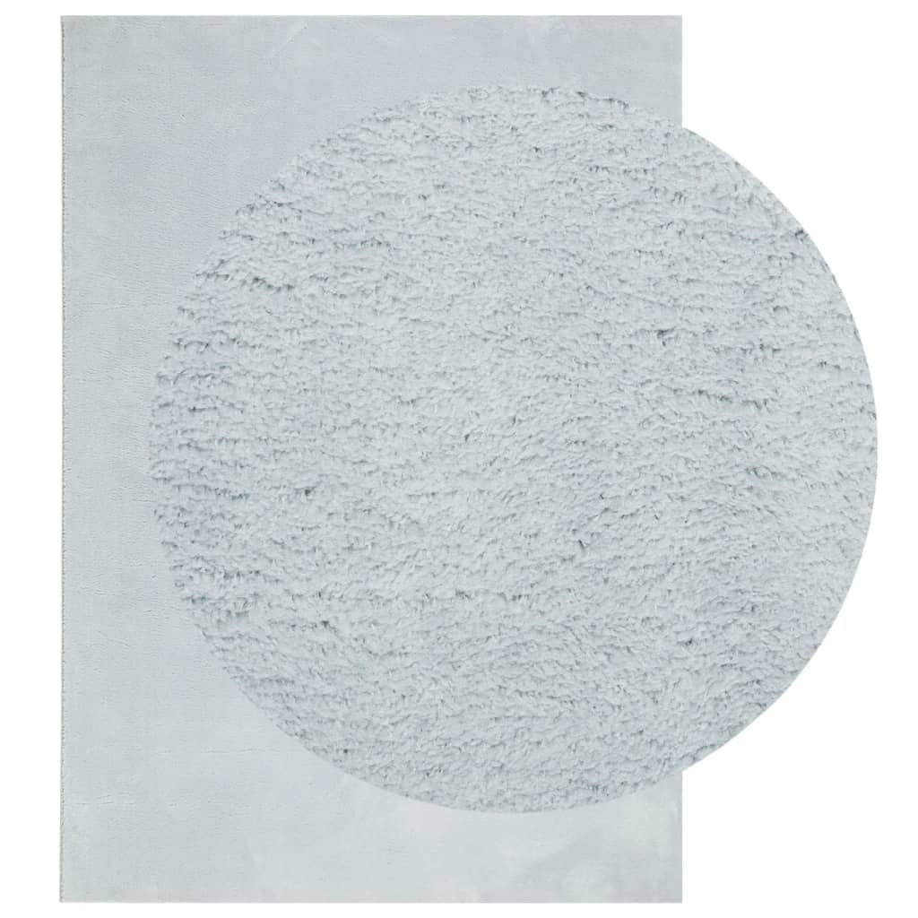 Tappeto a Pelo Corto HUARTE Morbido e Lavabile Blu 160x230 cm - homemem39
