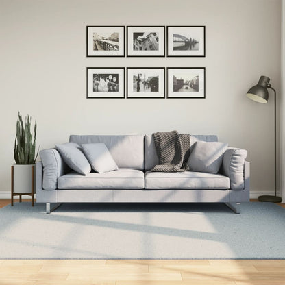 Tappeto a Pelo Corto HUARTE Morbido e Lavabile Blu 160x230 cm - homemem39