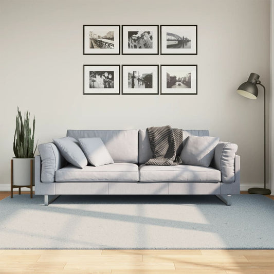 Tappeto a Pelo Corto HUARTE Morbido e Lavabile Blu 160x230 cm - homemem39