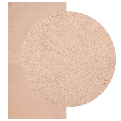 Tappeto a Pelo Corto HUARTE Morbido e Lavabile Rosato 100x200cm - homemem39