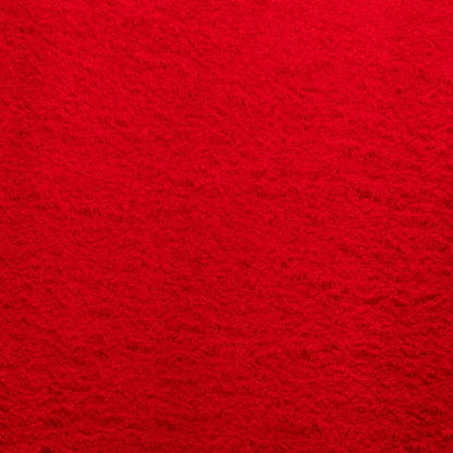 Tappeto a Pelo Corto HUARTE Morbido e Lavabile Rosso 140x200cm - homemem39