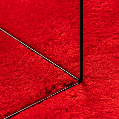 Tappeto a Pelo Corto HUARTE Morbido e Lavabile Rosso 200x280cm | homemem39