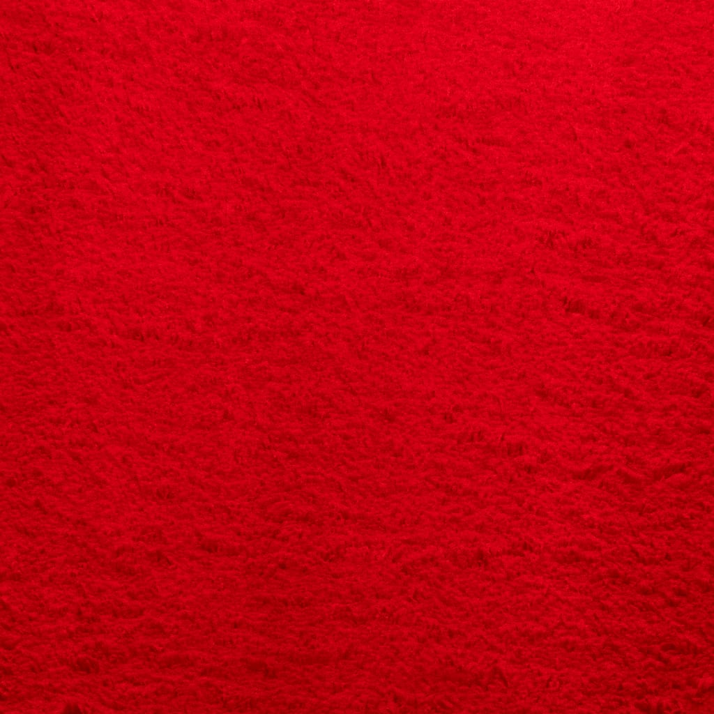 Tappeto a Pelo Corto HUARTE Morbido e Lavabile Rosso 200x280cm | homemem39