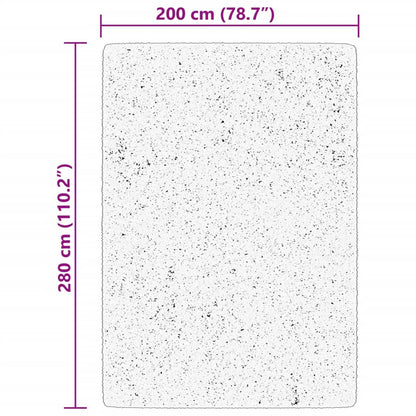 Tappeto a Pelo Corto HUARTE Morbido e Lavabile Rosso 200x280cm | homemem39
