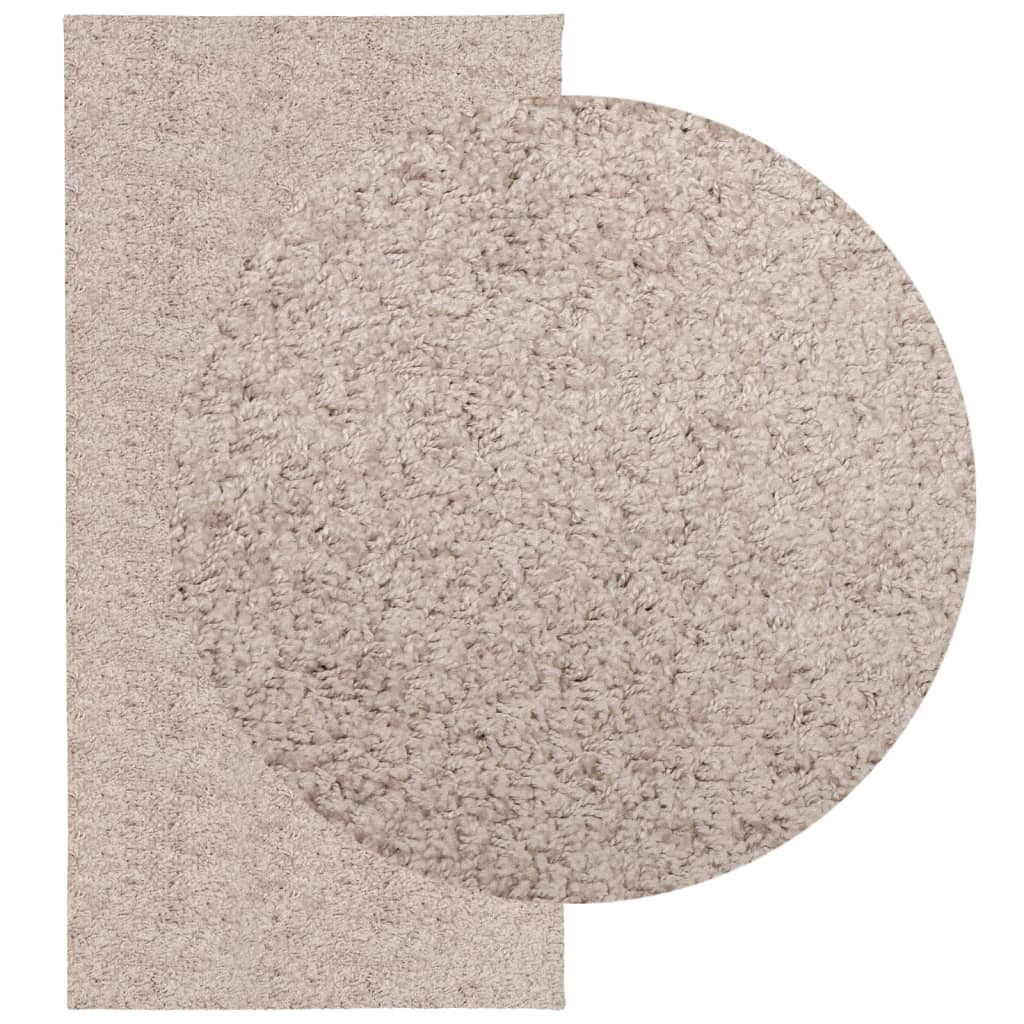 Tappeto Shaggy PAMPLONA a Pelo Lungo Moderno Beige 100x200 cm