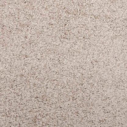 Tappeto Shaggy PAMPLONA a Pelo Lungo Moderno Beige 100x200 cm