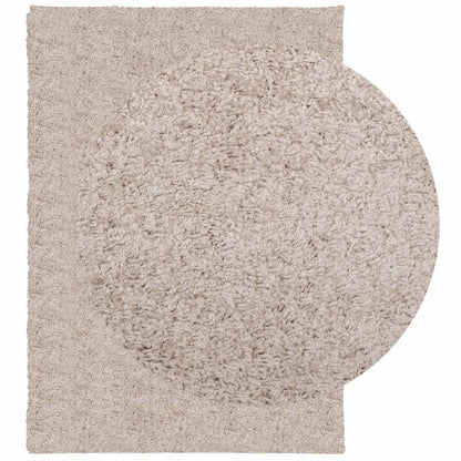 Tappeto Shaggy PAMPLONA a Pelo Lungo Moderno Beige 120x170 cm - homemem39