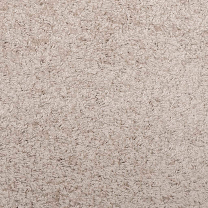 Tappeto Shaggy PAMPLONA a Pelo Lungo Moderno Beige 160x160 cm - homemem39