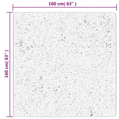 Tappeto Shaggy PAMPLONA a Pelo Lungo Moderno Beige 160x160 cm - homemem39