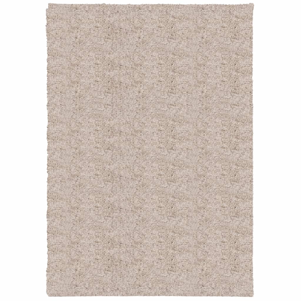 Tappeto Shaggy PAMPLONA a Pelo Lungo Moderno Beige 160x230 cm
