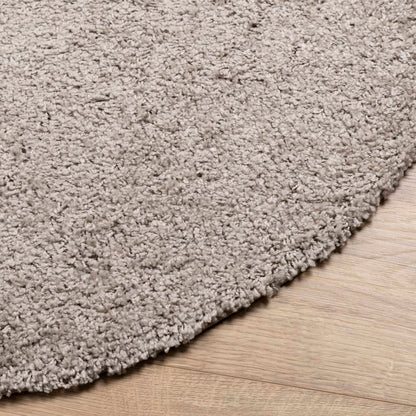 Tappeto Shaggy PAMPLONA a Pelo Lungo Moderno Beige Ø 280 cm